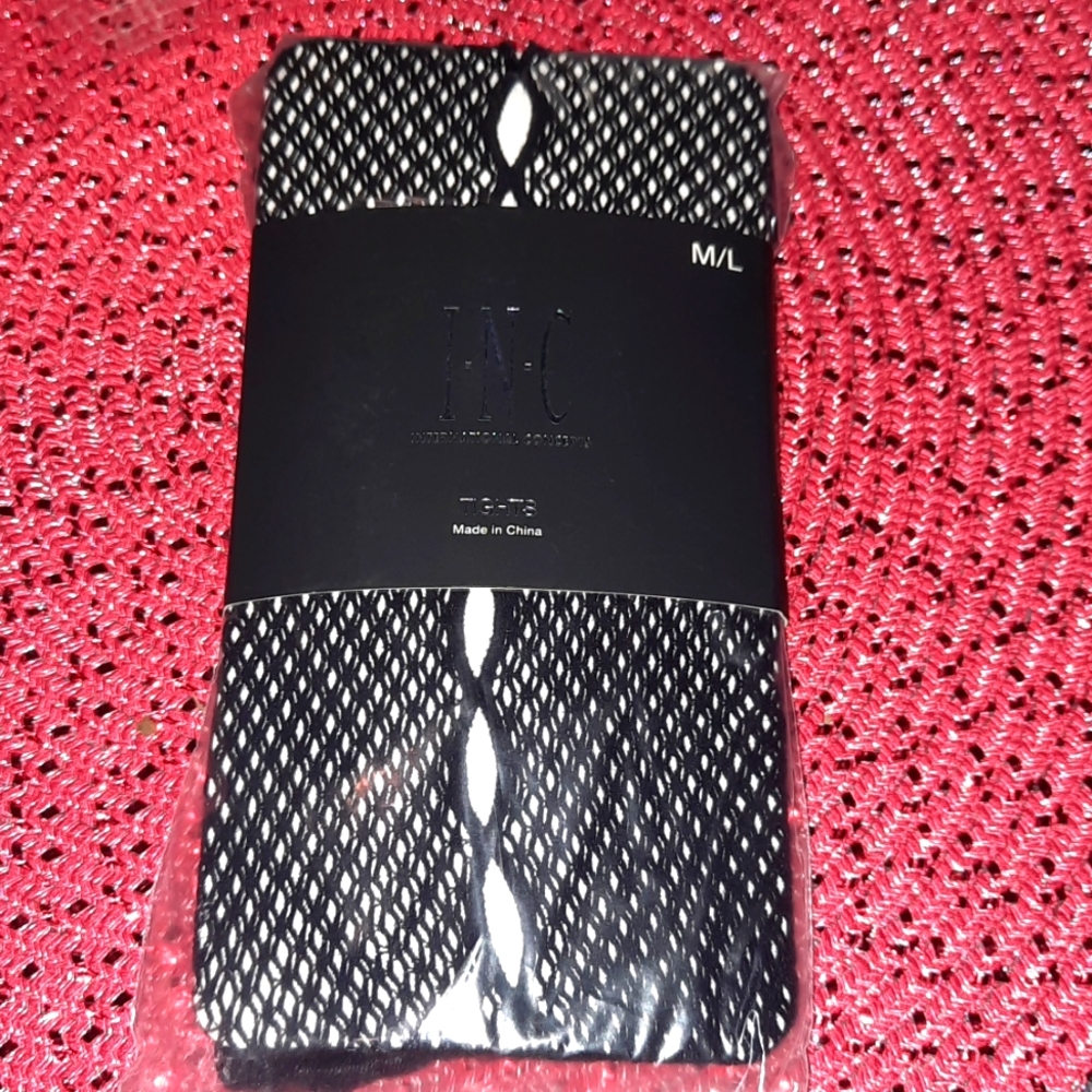 INC Unique Fishnet Tights Med/Large NWT